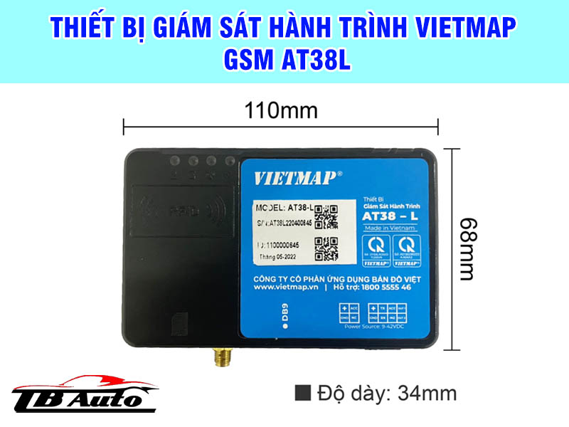 Thiết bị giám sát hành trình Vietmap GSM AT38L