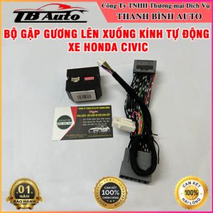 Bộ gập gương lên xuống kính tự động xe Honda Civic tại TB Auto