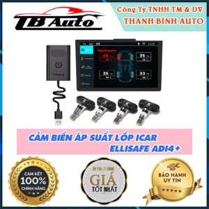 Lắp cảm biến áp suất lốp ICAR Ellisafe Adi4+ giá tốt tại TB Auto