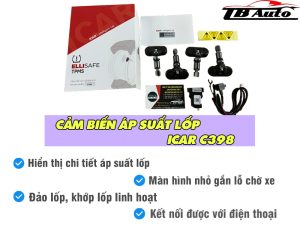 Cảm biến áp suất lốp ICAR Ellisafe C398 cho xe Toyota - Mitsubishi 3 Một số chức năng chính có trên cảm biến áp suất lốp ICar C398