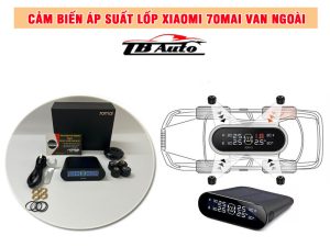 Cảm biến áp suất lốp Xiaomi 70mai van ngoài được lắp đặt dễ dàng và phù hợp với các dòng xe