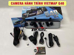Camera hành trình Vietmap G40 2 Camera hành trình Vietmap G40 có hình dáng màn hình gương IPS siêu tràn