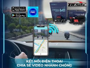 Camera hành trình Vietmap Speedmap M1 hỗ trợ kết nối Wifi với điện thoại