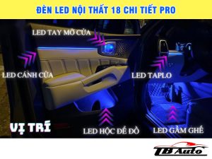 Đèn Led viền nội thất 18 chi tiết Pro