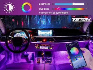 Led nội thất 14 chi tiết 360 độ V1 2 Led nội thất 14 chi tiết 360 độ V1 đổi màu trực tiếp trên điện thoại