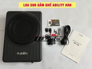Hình ảnh loa sub gầm ghế Ability Hàn tại TB Auto