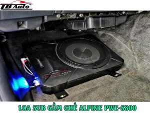 Loa sub gầm ghế Alpine PWE-S 800 1 loa sub gam ghe alpine pwe s800 thanh binh auto 3