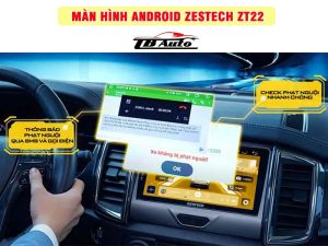 Màn hình Zestech ZT22 giúp thông báo, check phạt nguội qua SMS và cuộc gọi