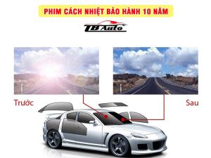 Phim cách nhiệt ô tô bảo hành 10 năm TB Auto