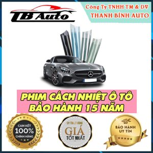 Dán phim cách nhiệt ô tô bảo hành 15 năm giá tốt tại TB Auto