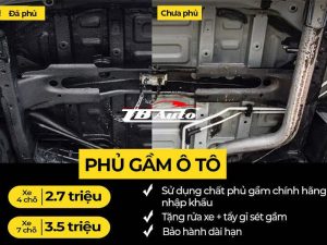 Phủ gầm cho ô tô tại TB Auto