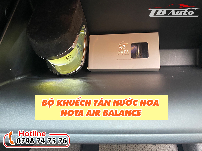 Trang bị bộ khuếch tán nước hoa Nota Air Balance cho xe tại TB Auto