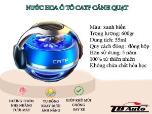 Nước hoa ô tô Catp cánh quạt xoay bằng năng lượng mặt trời 1 nuoc hoa o to capt canh quat thanh binh auto 1