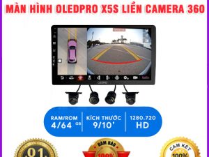 màn hình DVD Android OledPro X5S liền Camera 360