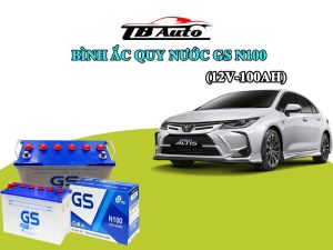 Bình ắc quy nước GS N100 ( 12V-100AH ) 2 Binh ac quy GS N100 2