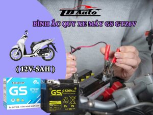 Bình ắc quy xe máy GS GTZ6V ( 12V-5AH ) : 3 Binh ac quy xe may GS GTZ6V 3