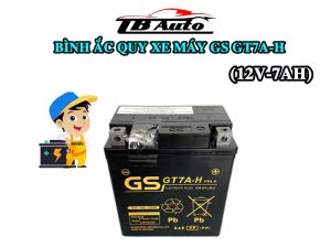 Bình ắc quy xe máy SH GS GT7A-H ( 12V-7AH ) 1 Binh ac quy xe may SH GS GT7A H 2