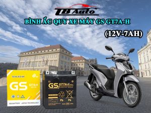 Bình ắc quy xe máy SH GS GT7A-H ( 12V-7AH ) 3 Binh ac quy xe may SH GS GT7A H 4