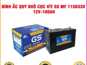 Bình ắc quy khô cọc vít GS MF 115D33V 12V-100AH TB Auto