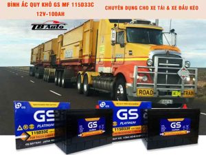 Địa chỉ lắp bình ắc quy khô GS MF 115D33C 12V-100AH uy tín tại TPHCM