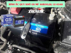 Địa chỉ lắp bình ắc quy khô GS MF 46B24L(S) 12V-45AH uy tín tại TPHCM