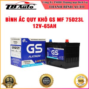 Bình ắc quy khô GS MF 75D23L 12V-65AH