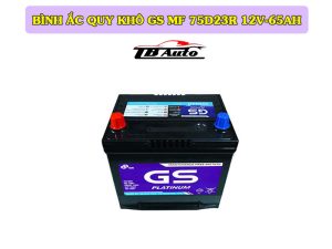 Bình ắc quy khô GS MF 75D23R 12V-65AH 2 Ắc quy GS MF 75D23R là loại ắc quy khô, miễn bảo dưỡng