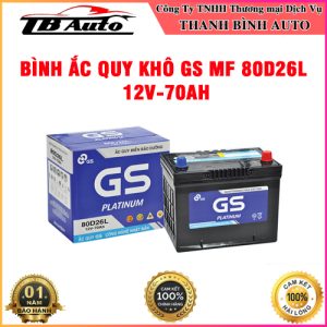 Bình ắc quy khô GS MF 80D26L 12V-70AH
