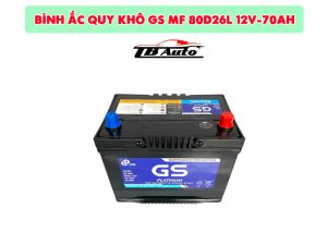 Ắc quy GS MF 80D26L 12V-70AH thuộc loại ắc quy khô, miễn bảo dưỡng