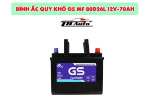 Bình ắc quy khô GS MF 80D26L 12V-70AH chịu lực chịu nhiệt tốt