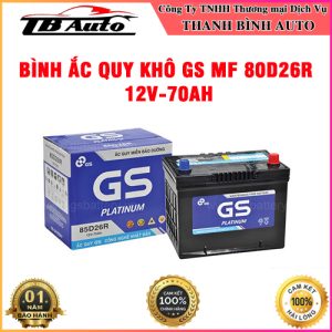 Bình ắc quy khô GS MF 80D26R 12V-70AH TB Auto