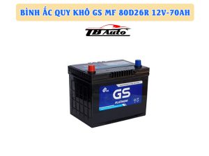 Bình ắc quy khô GS MF 80D26R 12V-70AH 2 Ắc quy khô GS MF 80D26R có khả năng ngăn ngừa sự ăn mòn