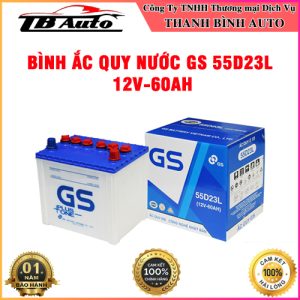 Bình ắc quy nước GS 55D23L 12V-60AH TB Auto