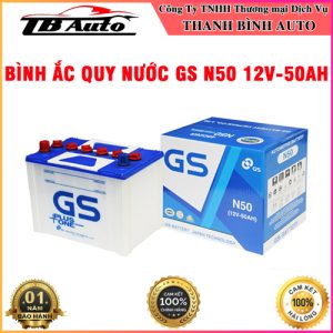 Bình ắc quy nước GS N50 12V-50AH TB Auto