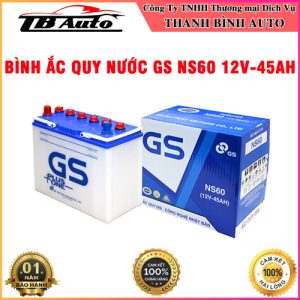 Bình ắc quy nước GS NS60 12V-45AH TB Auto