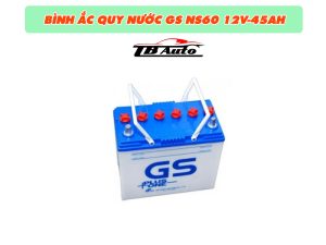 Bình ắc quy nước GS NS60 12V-45AH 2 Ắc quy nước GS NS60 12V-45AH có khả năng chống va đập, rung động
