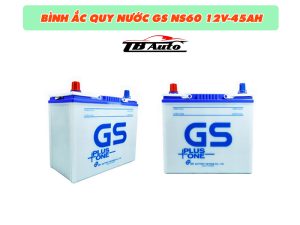 Bình ắc quy nước GS NS60 12V-45AH 3 Ắc quy nước GS NS60 12V-45AH giúp cung cấp nguồn điện ổn định