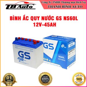 Bình ắc quy nước GS NS60L 12V-45AH TB Auto