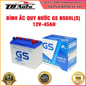 Bình ắc quy nước GS NS60L(S) 12V-45AH TB Auto