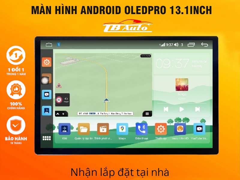 Màn hình Android OledPro 13.1inch màn cảm ứng tràn viền