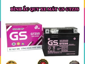 Bình ắc quy xe máy GS GTZ5S ( 12V - 3.5AH )