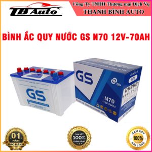 Bình ắc quy nước GS N70 12V-70AH TB Auto
