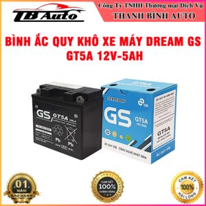 Bình ắc quy xe máy Dream GS GT5A 12V-5AH TB Auto