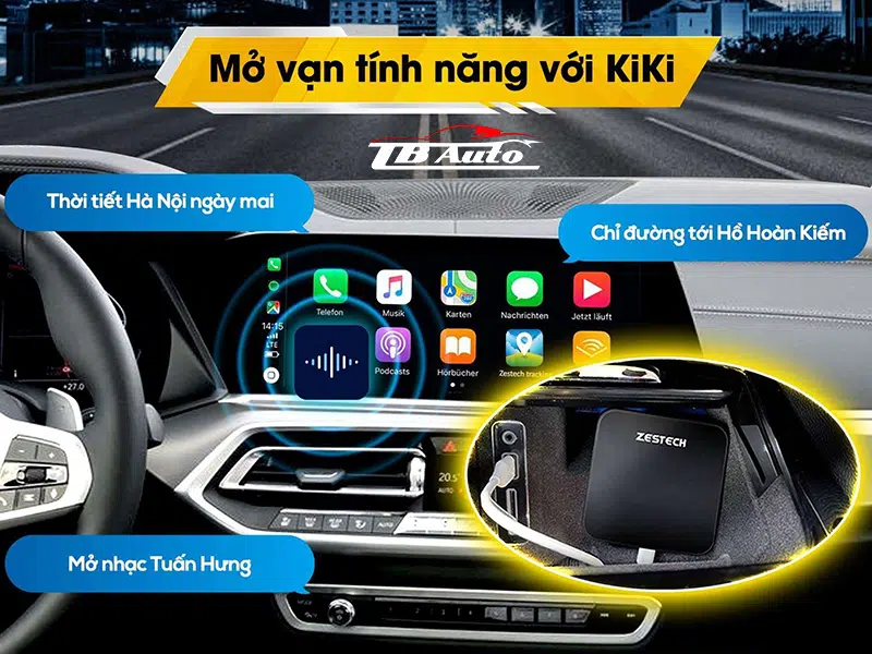 Điều khiển bằng giọng nói thông qua trợ lý Kiki thông minh