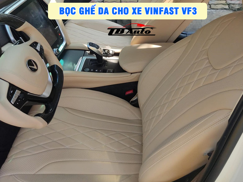 Địa chỉ bọc ghế da cho xe VinFast VF3 uy tín chất lượng tại TP Thủ Đức