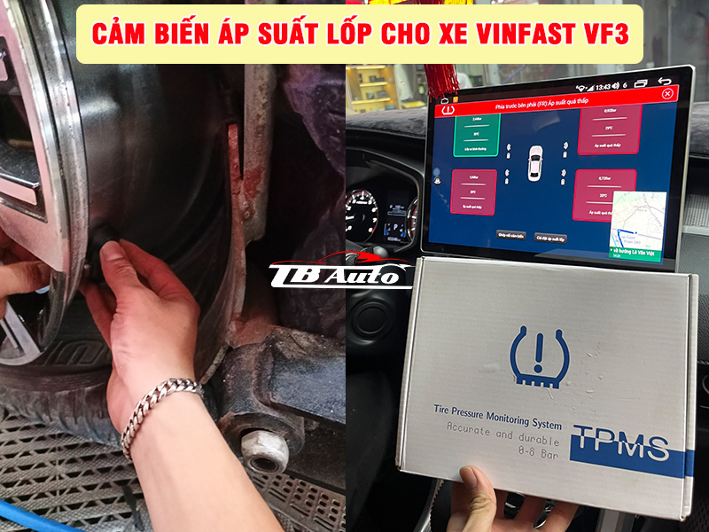 Địa chỉ lắp cảm biến áp suất lốp cho xe VinFast VF3 uy tín chất lượng tại TPHCM