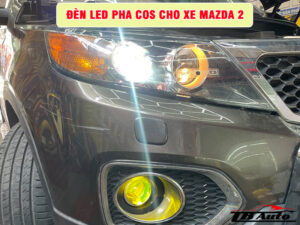 Đèn led pha cos cho xe Mazda 2 1 Địa chỉ lắp đèn led pha cos cho xe Mazda 2 uy tín chất lượng tại TPHCM