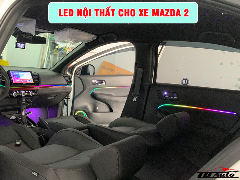 Địa chỉ lắp led nội thất cho xe Mazda 2 uy tín chất lượng tại Quận Gò Vấp