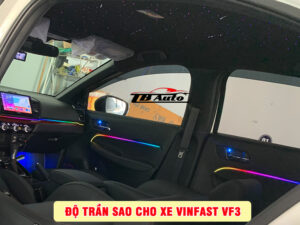 Độ trần sao cho xe VinFast VF3 4 Độ trần sao rơi cho xe VinFast VF3 uy tín chất lượng tại TP Thủ Đức