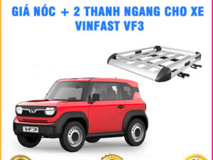 Giá nóc + 2 thanh ngang cho xe VinFast VF3 Thanh Bình Auto